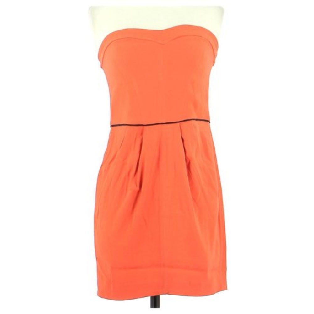 Sandro Strapless Silk Dress